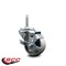 Service Caster 3 Inch Semi Steel Wheel Swivel 34 Inch Threaded Stem Caster with Brake SCC SCC-TS20S314-SSS-TLB-34212 - alternate 4